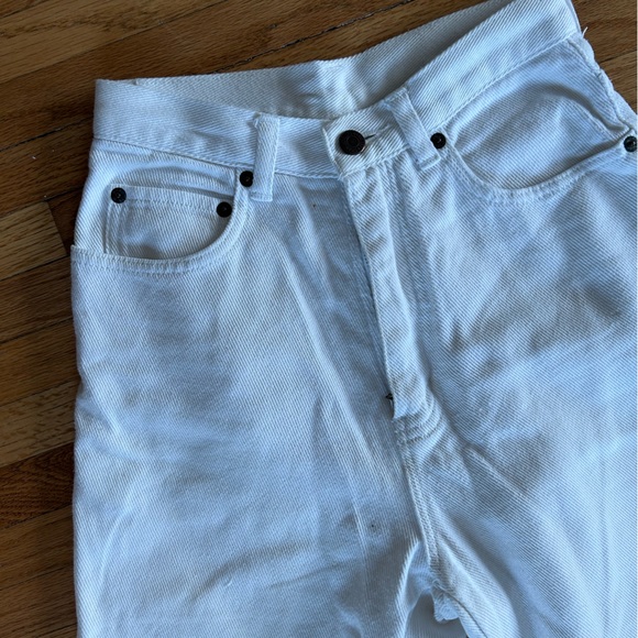 Vintage Straight White Jeans - Picture 11 of 14
